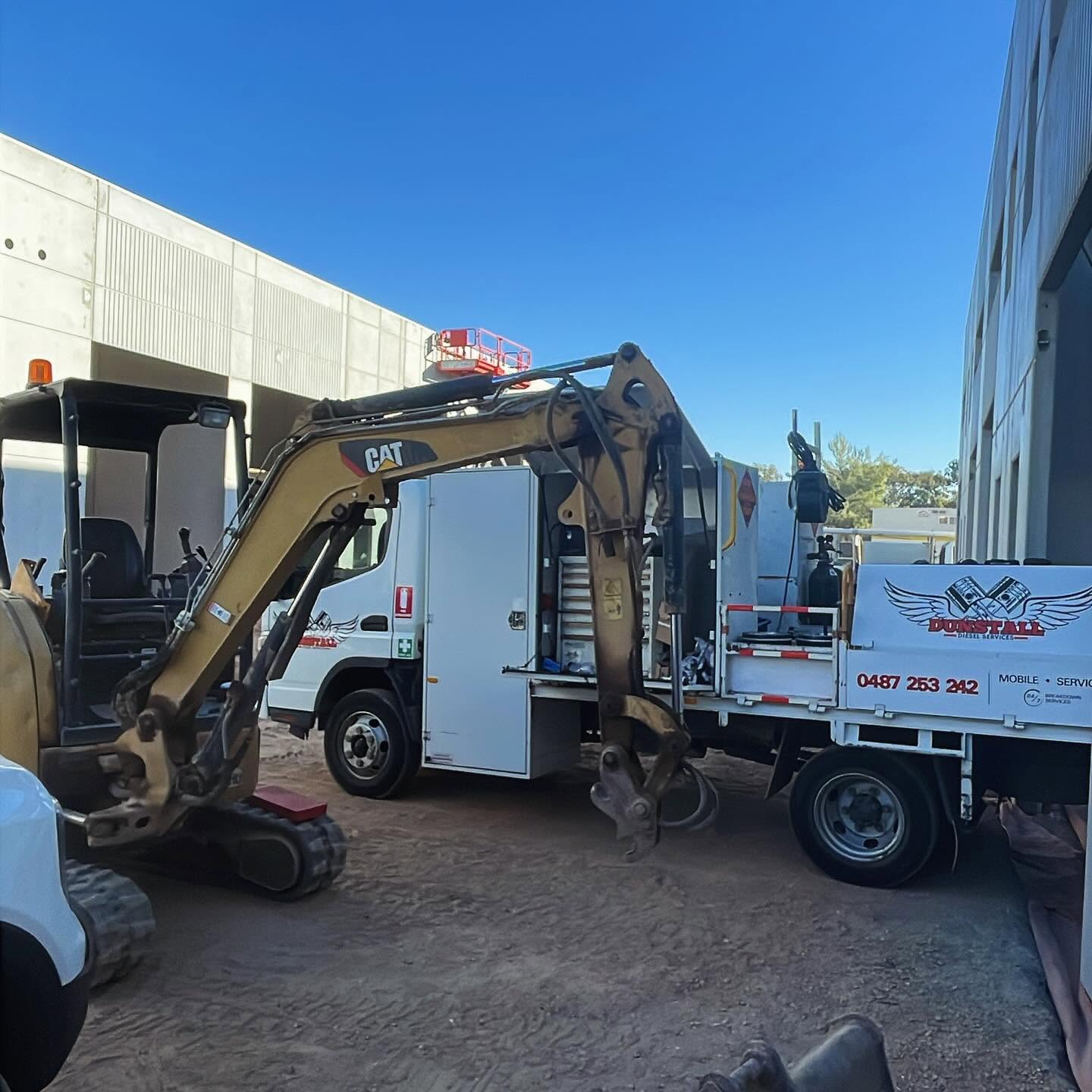 Caterpillar 303E excavator pins and bushings overhaul
